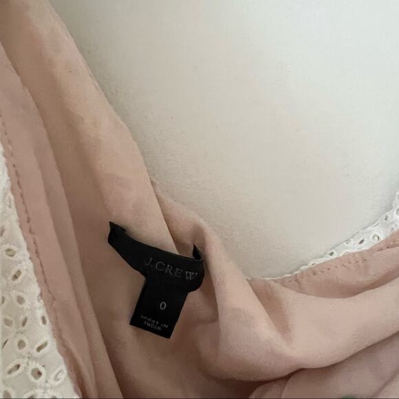 J. Crew White Eyelet One-Shoulder Ruffle Blouse - Picture 4 of 5